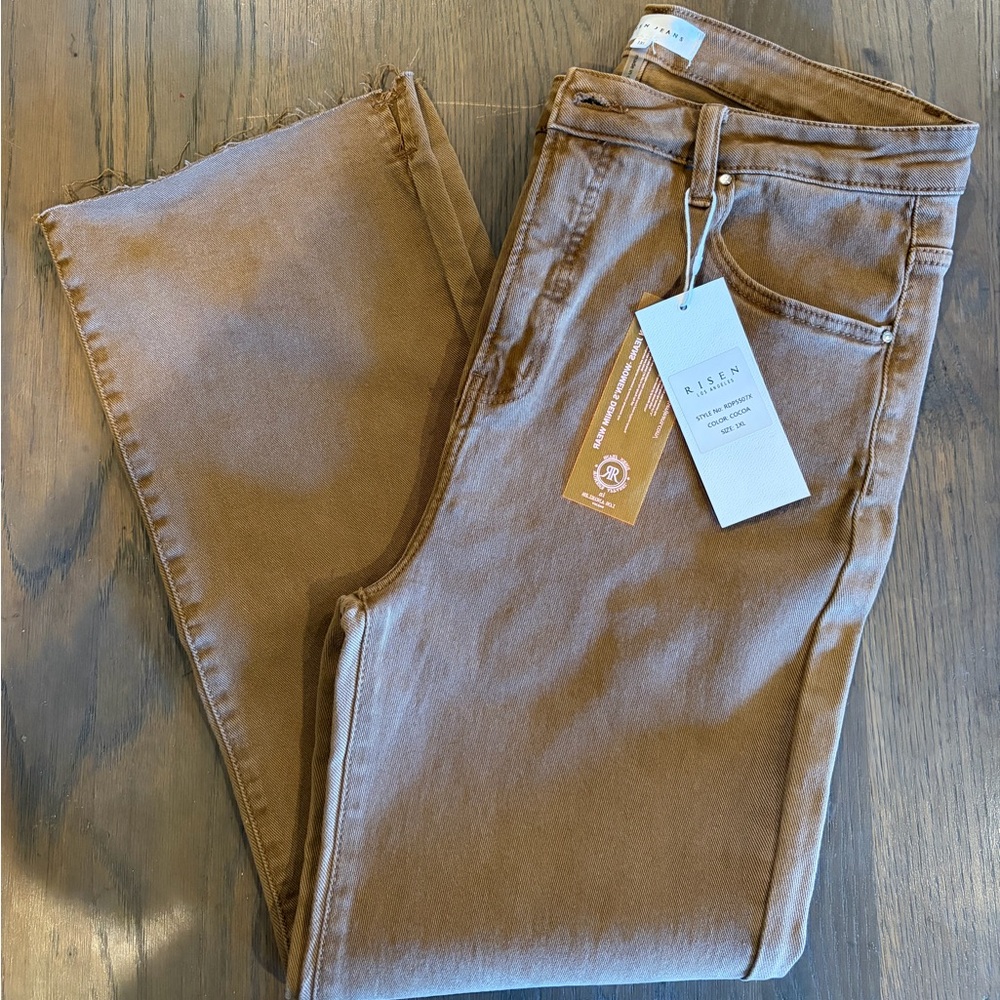 Silen Women's High Rise Brown Jeans
